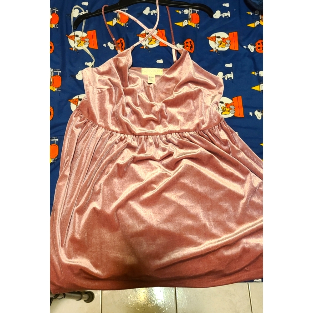 Velvet mini dress